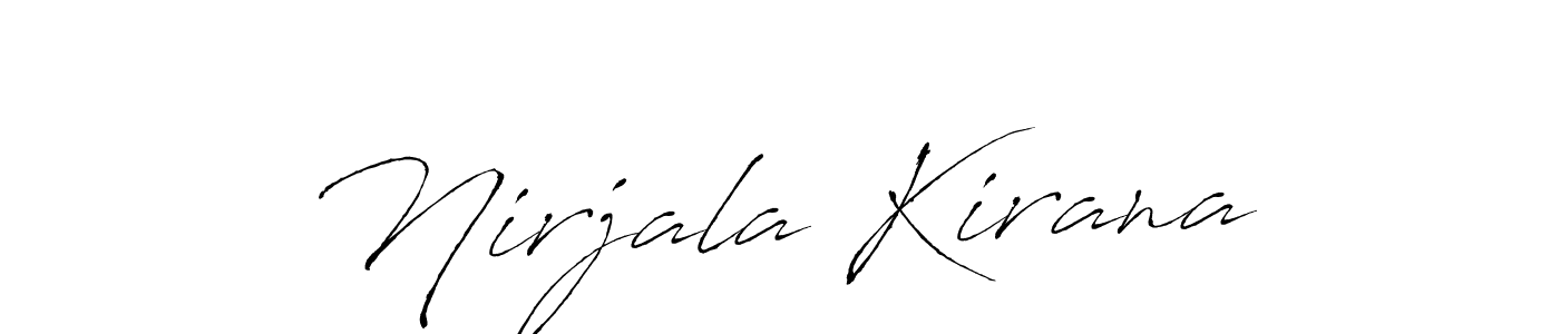 Once you've used our free online signature maker to create your best signature Antro_Vectra style, it's time to enjoy all of the benefits that Nirjala Kirana name signing documents. Nirjala Kirana signature style 6 images and pictures png