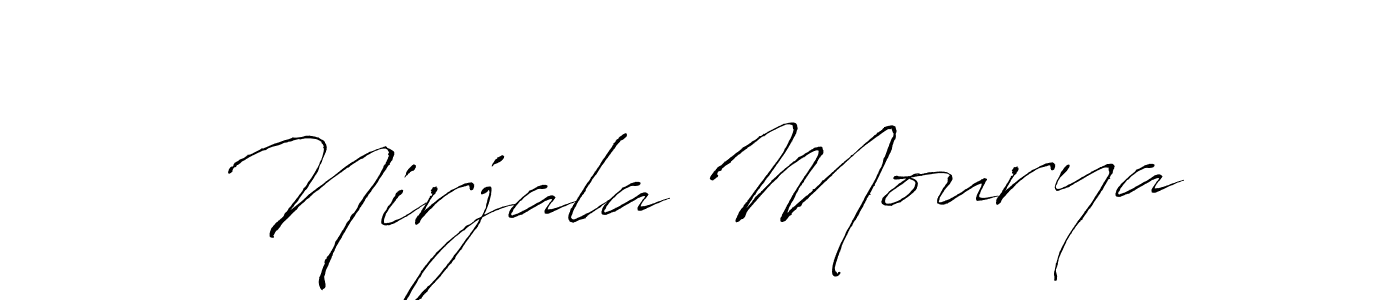 Design your own signature with our free online signature maker. With this signature software, you can create a handwritten (Antro_Vectra) signature for name Nirjala Mourya. Nirjala Mourya signature style 6 images and pictures png