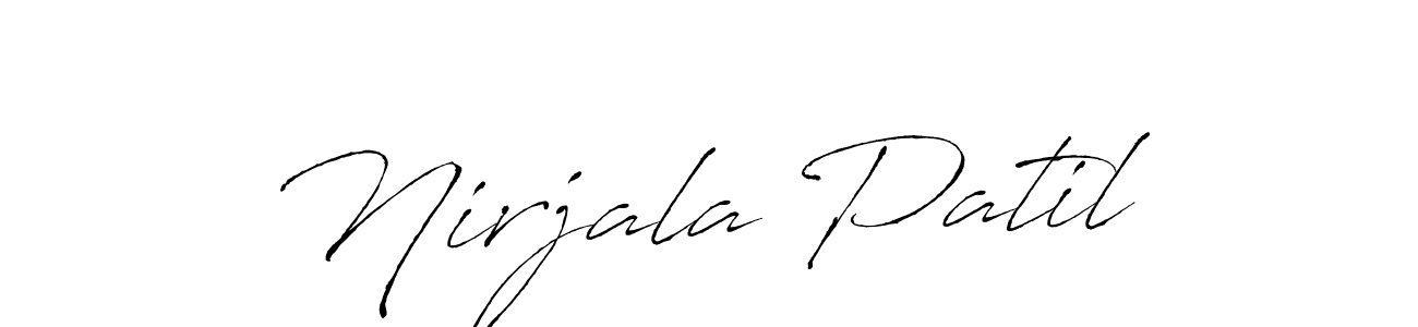 Design your own signature with our free online signature maker. With this signature software, you can create a handwritten (Antro_Vectra) signature for name Nirjala Patil. Nirjala Patil signature style 6 images and pictures png