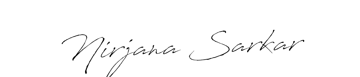 Create a beautiful signature design for name Nirjana Sarkar. With this signature (Antro_Vectra) fonts, you can make a handwritten signature for free. Nirjana Sarkar signature style 6 images and pictures png