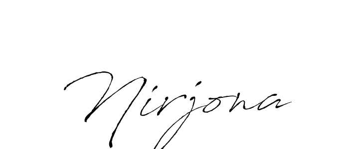 Make a beautiful signature design for name Nirjona. Use this online signature maker to create a handwritten signature for free. Nirjona signature style 6 images and pictures png