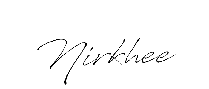 if you are searching for the best signature style for your name Nirkhee. so please give up your signature search. here we have designed multiple signature styles  using Antro_Vectra. Nirkhee signature style 6 images and pictures png