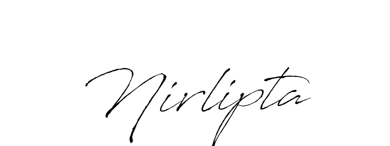 Nirlipta stylish signature style. Best Handwritten Sign (Antro_Vectra) for my name. Handwritten Signature Collection Ideas for my name Nirlipta. Nirlipta signature style 6 images and pictures png