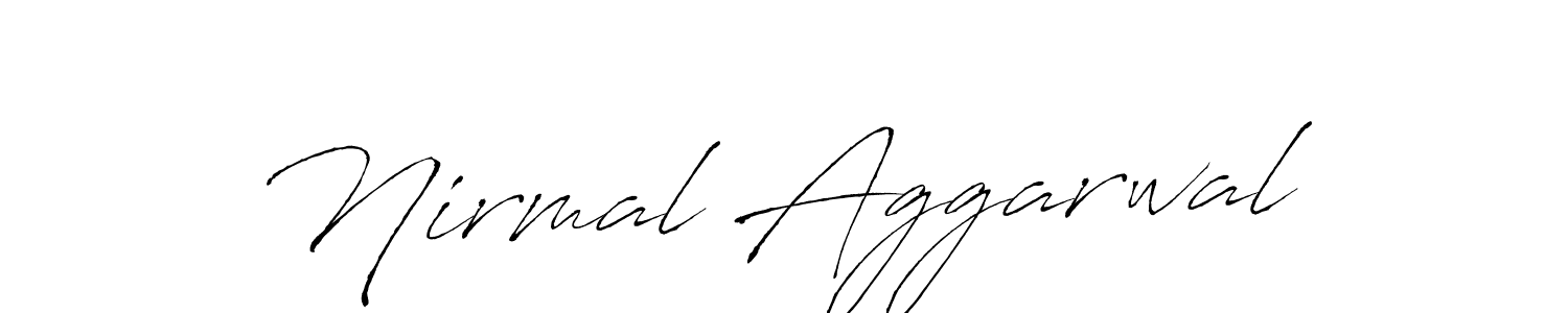 This is the best signature style for the Nirmal Aggarwal name. Also you like these signature font (Antro_Vectra). Mix name signature. Nirmal Aggarwal signature style 6 images and pictures png