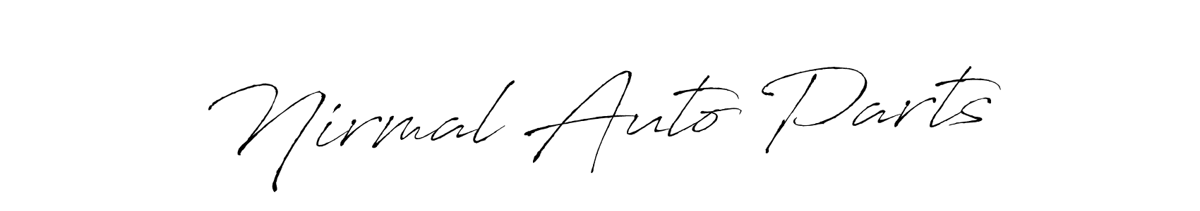 Make a beautiful signature design for name Nirmal Auto Parts. With this signature (Antro_Vectra) style, you can create a handwritten signature for free. Nirmal Auto Parts signature style 6 images and pictures png