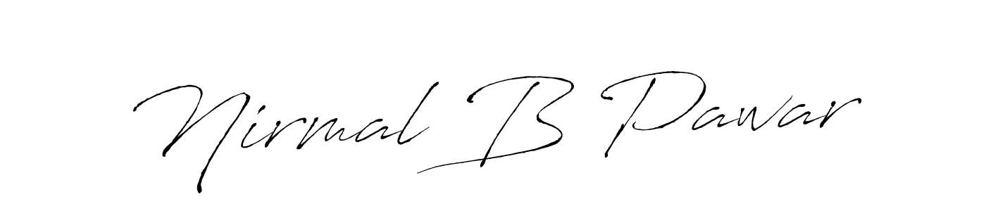 It looks lik you need a new signature style for name Nirmal B Pawar. Design unique handwritten (Antro_Vectra) signature with our free signature maker in just a few clicks. Nirmal B Pawar signature style 6 images and pictures png