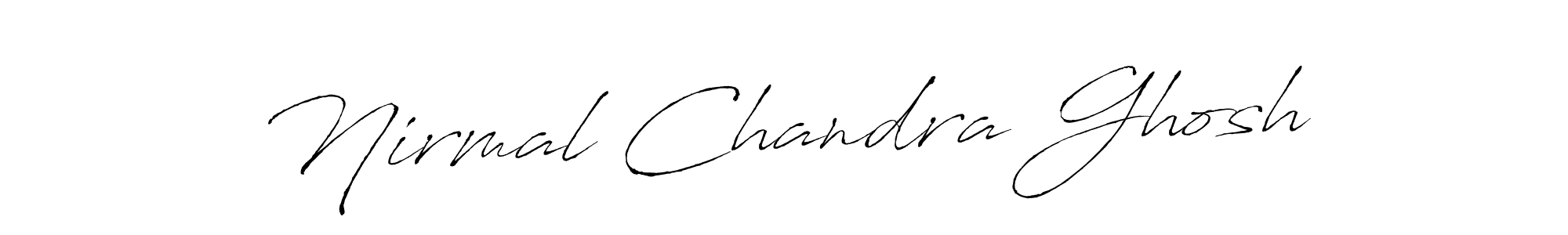 This is the best signature style for the Nirmal Chandra Ghosh name. Also you like these signature font (Antro_Vectra). Mix name signature. Nirmal Chandra Ghosh signature style 6 images and pictures png