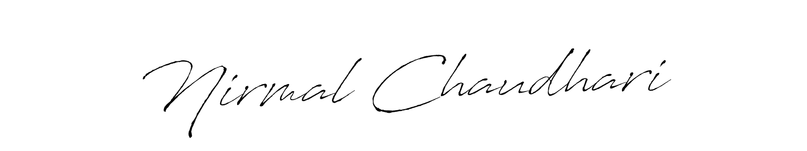 Once you've used our free online signature maker to create your best signature Antro_Vectra style, it's time to enjoy all of the benefits that Nirmal Chaudhari name signing documents. Nirmal Chaudhari signature style 6 images and pictures png