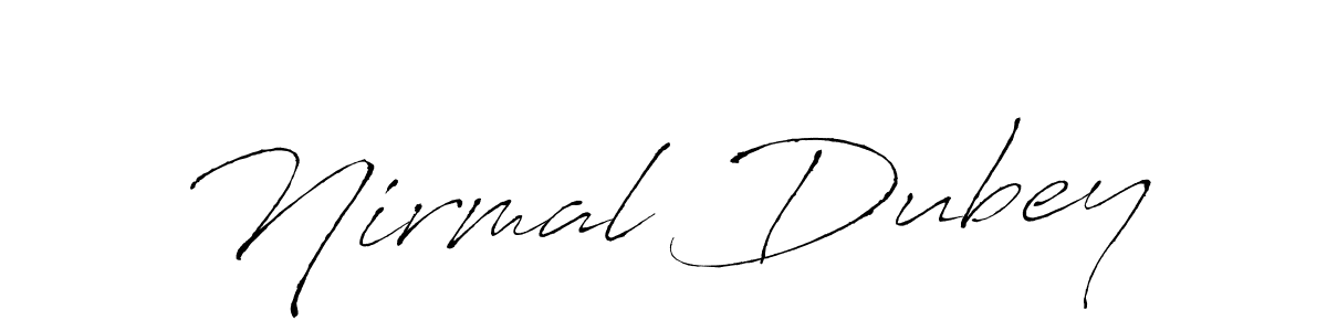 Make a beautiful signature design for name Nirmal Dubey. With this signature (Antro_Vectra) style, you can create a handwritten signature for free. Nirmal Dubey signature style 6 images and pictures png
