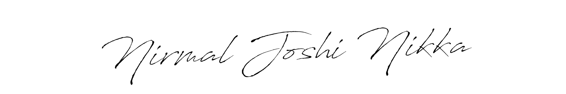 Here are the top 10 professional signature styles for the name Nirmal Joshi Nikka. These are the best autograph styles you can use for your name. Nirmal Joshi Nikka signature style 6 images and pictures png
