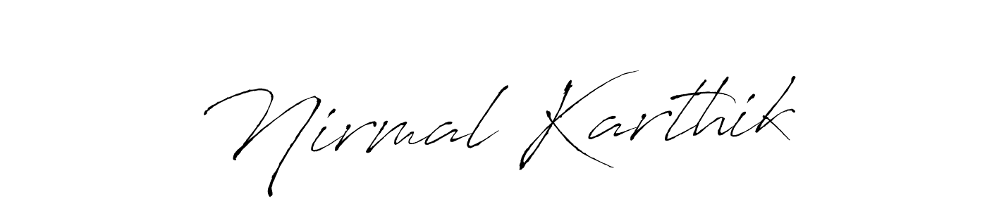 Make a beautiful signature design for name Nirmal Karthik. Use this online signature maker to create a handwritten signature for free. Nirmal Karthik signature style 6 images and pictures png