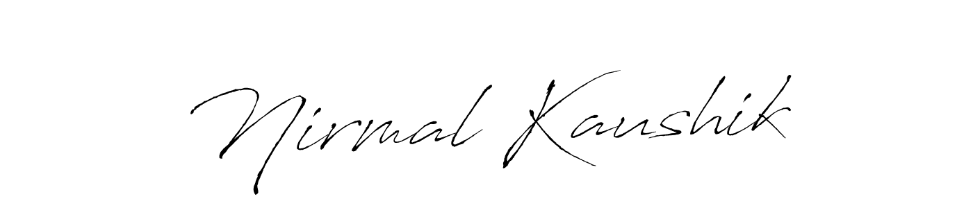 Here are the top 10 professional signature styles for the name Nirmal Kaushik. These are the best autograph styles you can use for your name. Nirmal Kaushik signature style 6 images and pictures png