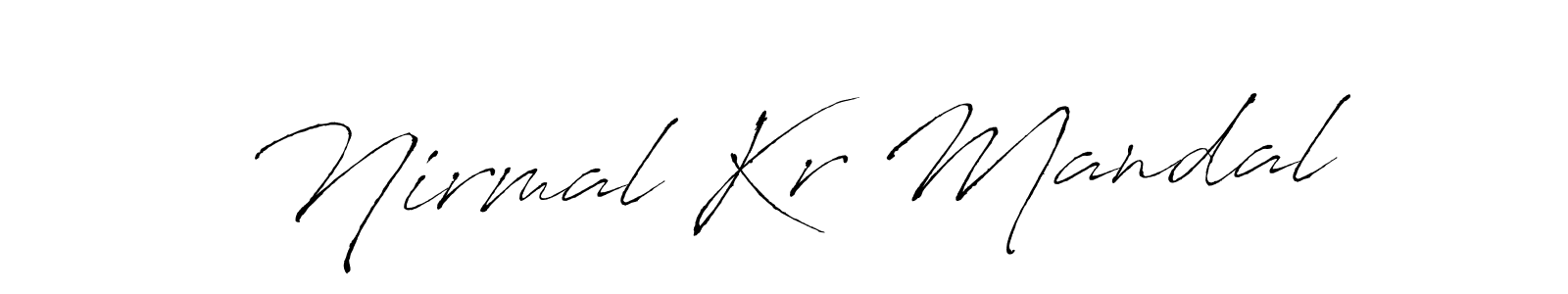 Create a beautiful signature design for name Nirmal Kr Mandal. With this signature (Antro_Vectra) fonts, you can make a handwritten signature for free. Nirmal Kr Mandal signature style 6 images and pictures png