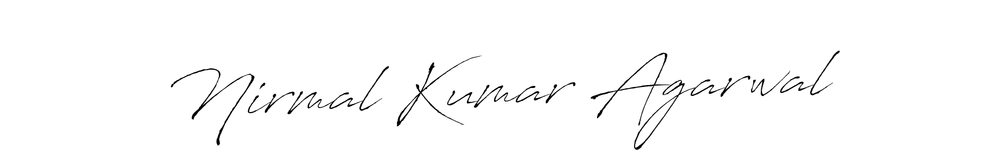 How to make Nirmal Kumar Agarwal signature? Antro_Vectra is a professional autograph style. Create handwritten signature for Nirmal Kumar Agarwal name. Nirmal Kumar Agarwal signature style 6 images and pictures png