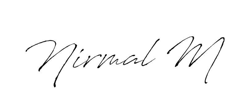 How to Draw Nirmal M signature style? Antro_Vectra is a latest design signature styles for name Nirmal M. Nirmal M signature style 6 images and pictures png