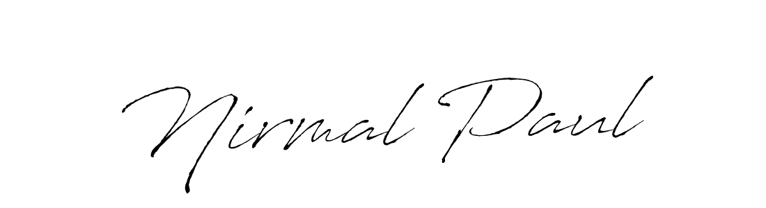 Create a beautiful signature design for name Nirmal Paul. With this signature (Antro_Vectra) fonts, you can make a handwritten signature for free. Nirmal Paul signature style 6 images and pictures png