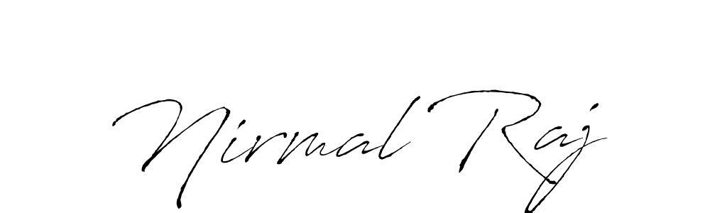 You should practise on your own different ways (Antro_Vectra) to write your name (Nirmal Raj) in signature. don't let someone else do it for you. Nirmal Raj signature style 6 images and pictures png