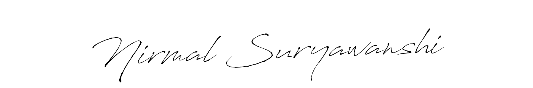 Make a beautiful signature design for name Nirmal Suryawanshi. Use this online signature maker to create a handwritten signature for free. Nirmal Suryawanshi signature style 6 images and pictures png