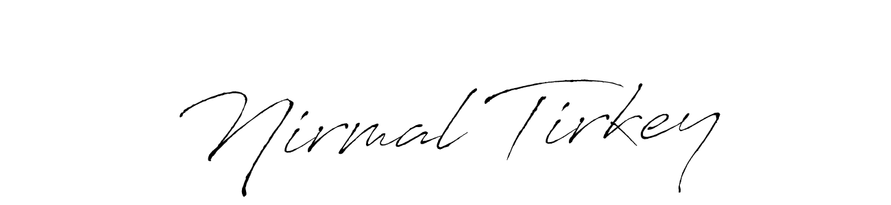 The best way (Antro_Vectra) to make a short signature is to pick only two or three words in your name. The name Nirmal Tirkey include a total of six letters. For converting this name. Nirmal Tirkey signature style 6 images and pictures png