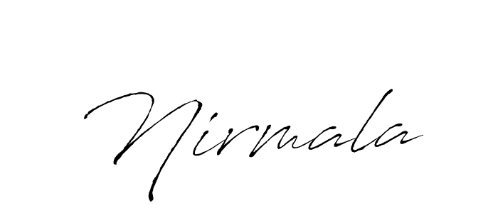 Make a beautiful signature design for name Nirmala. With this signature (Antro_Vectra) style, you can create a handwritten signature for free. Nirmala signature style 6 images and pictures png