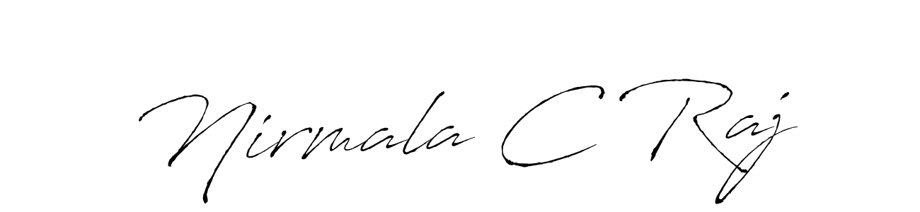 if you are searching for the best signature style for your name Nirmala C Raj. so please give up your signature search. here we have designed multiple signature styles  using Antro_Vectra. Nirmala C Raj signature style 6 images and pictures png