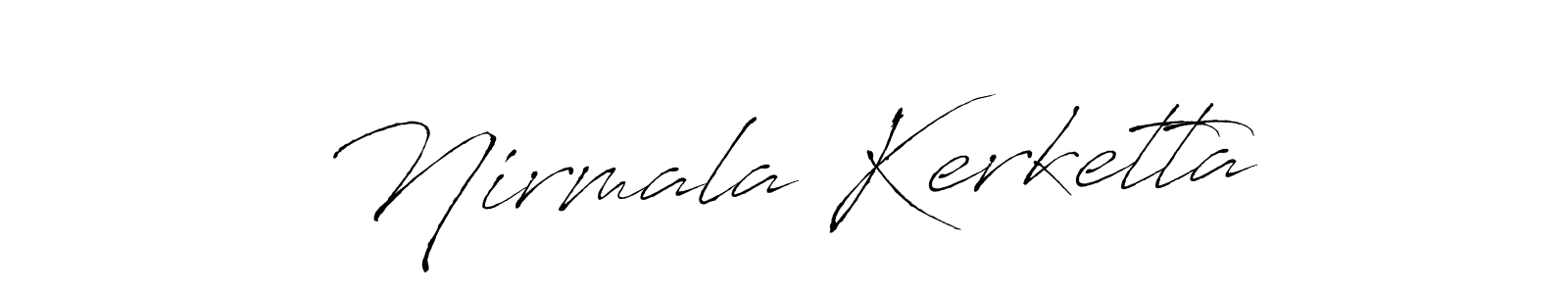 The best way (Antro_Vectra) to make a short signature is to pick only two or three words in your name. The name Nirmala Kerketta include a total of six letters. For converting this name. Nirmala Kerketta signature style 6 images and pictures png