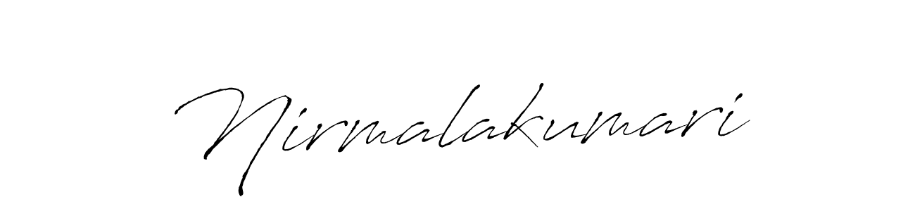 Nirmalakumari stylish signature style. Best Handwritten Sign (Antro_Vectra) for my name. Handwritten Signature Collection Ideas for my name Nirmalakumari. Nirmalakumari signature style 6 images and pictures png