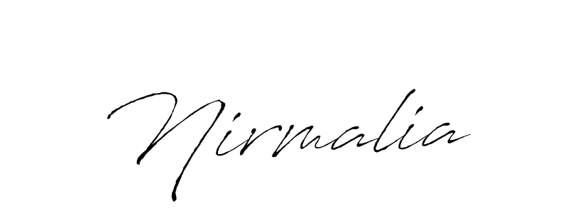 How to make Nirmalia signature? Antro_Vectra is a professional autograph style. Create handwritten signature for Nirmalia name. Nirmalia signature style 6 images and pictures png