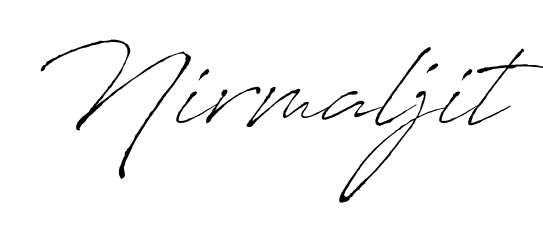Try this chic Nirmaljit handwritten sign style. Using Antro_Vectra font elements, it gives your name a sleek, memorable identity. Nirmaljit signature style 6 images and pictures png