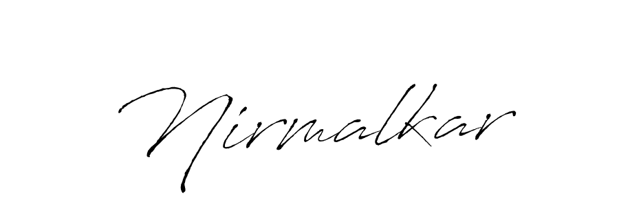 Use a signature maker to create a handwritten signature online. With this signature software, you can design (Antro_Vectra) your own signature for name Nirmalkar. Nirmalkar signature style 6 images and pictures png