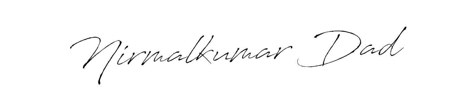 Similarly Antro_Vectra is the best handwritten signature design. Signature creator online .You can use it as an online autograph creator for name Nirmalkumar Dad. Nirmalkumar Dad signature style 6 images and pictures png