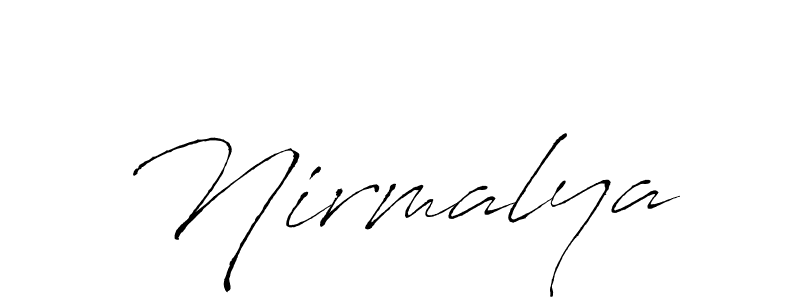 Also we have Nirmalya name is the best signature style. Create professional handwritten signature collection using Antro_Vectra autograph style. Nirmalya signature style 6 images and pictures png