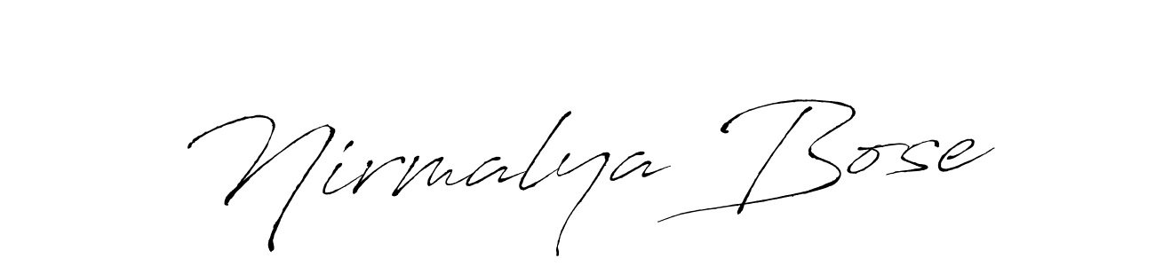Also we have Nirmalya Bose name is the best signature style. Create professional handwritten signature collection using Antro_Vectra autograph style. Nirmalya Bose signature style 6 images and pictures png