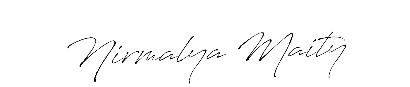 Also we have Nirmalya Maity name is the best signature style. Create professional handwritten signature collection using Antro_Vectra autograph style. Nirmalya Maity signature style 6 images and pictures png