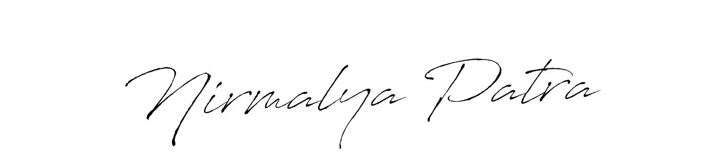 You should practise on your own different ways (Antro_Vectra) to write your name (Nirmalya Patra) in signature. don't let someone else do it for you. Nirmalya Patra signature style 6 images and pictures png