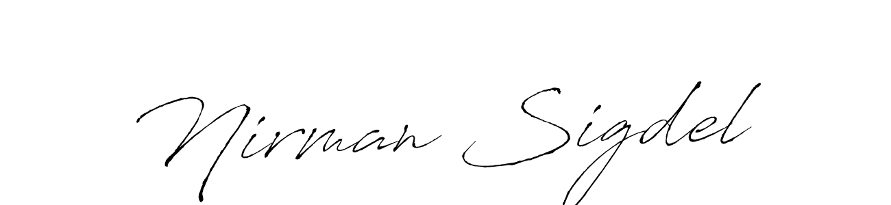 Create a beautiful signature design for name Nirman Sigdel. With this signature (Antro_Vectra) fonts, you can make a handwritten signature for free. Nirman Sigdel signature style 6 images and pictures png