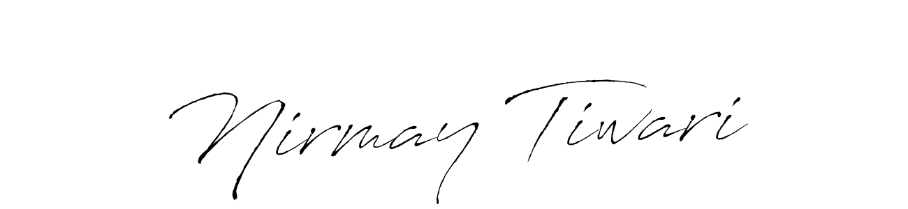 You can use this online signature creator to create a handwritten signature for the name Nirmay Tiwari. This is the best online autograph maker. Nirmay Tiwari signature style 6 images and pictures png