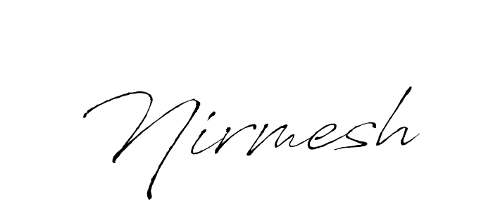 Use a signature maker to create a handwritten signature online. With this signature software, you can design (Antro_Vectra) your own signature for name Nirmesh. Nirmesh signature style 6 images and pictures png