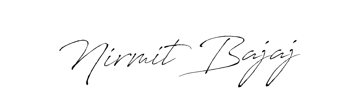 How to make Nirmit Bajaj signature? Antro_Vectra is a professional autograph style. Create handwritten signature for Nirmit Bajaj name. Nirmit Bajaj signature style 6 images and pictures png