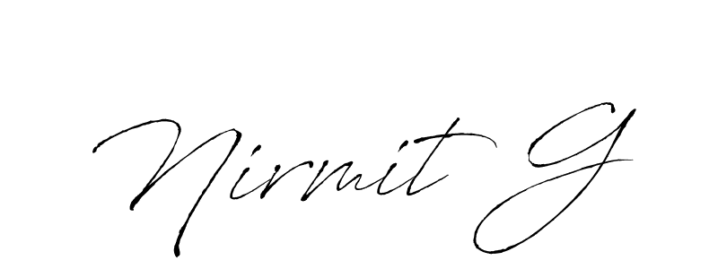 Best and Professional Signature Style for Nirmit G. Antro_Vectra Best Signature Style Collection. Nirmit G signature style 6 images and pictures png