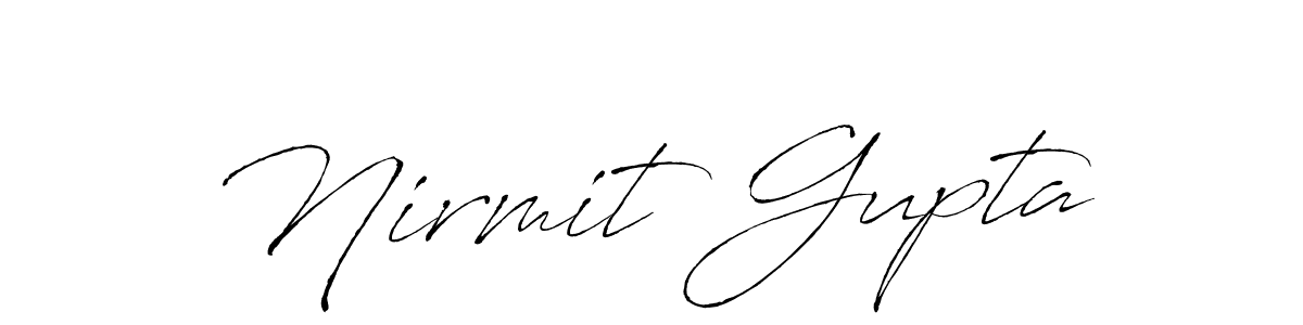 Nirmit Gupta stylish signature style. Best Handwritten Sign (Antro_Vectra) for my name. Handwritten Signature Collection Ideas for my name Nirmit Gupta. Nirmit Gupta signature style 6 images and pictures png