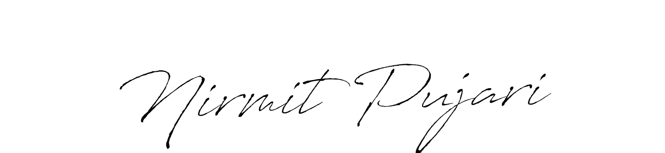 Design your own signature with our free online signature maker. With this signature software, you can create a handwritten (Antro_Vectra) signature for name Nirmit Pujari. Nirmit Pujari signature style 6 images and pictures png