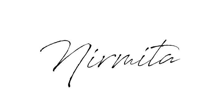 if you are searching for the best signature style for your name Nirmita. so please give up your signature search. here we have designed multiple signature styles  using Antro_Vectra. Nirmita signature style 6 images and pictures png