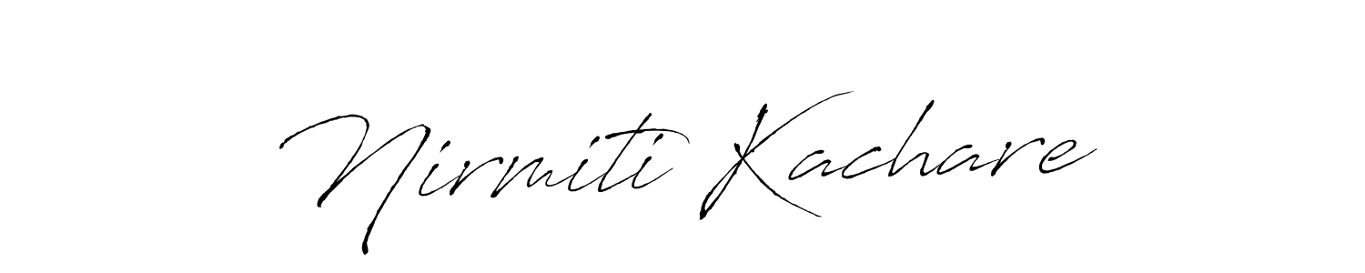 It looks lik you need a new signature style for name Nirmiti Kachare. Design unique handwritten (Antro_Vectra) signature with our free signature maker in just a few clicks. Nirmiti Kachare signature style 6 images and pictures png