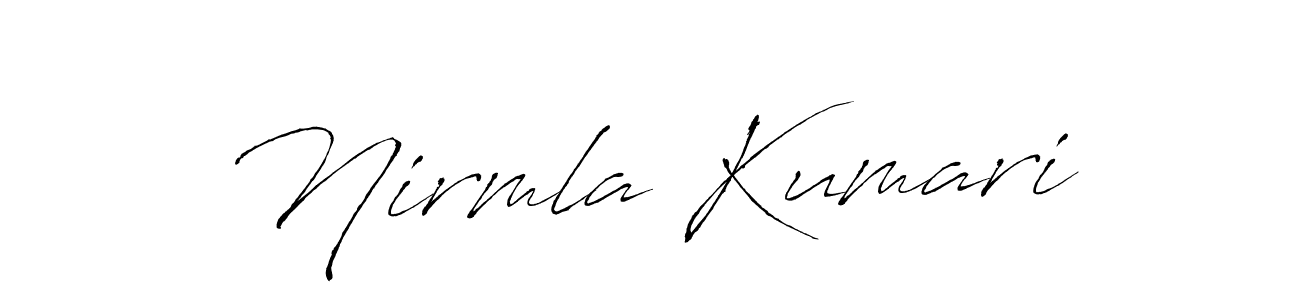 Design your own signature with our free online signature maker. With this signature software, you can create a handwritten (Antro_Vectra) signature for name Nirmla Kumari. Nirmla Kumari signature style 6 images and pictures png