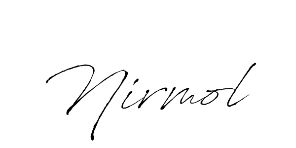 Nirmol stylish signature style. Best Handwritten Sign (Antro_Vectra) for my name. Handwritten Signature Collection Ideas for my name Nirmol. Nirmol signature style 6 images and pictures png