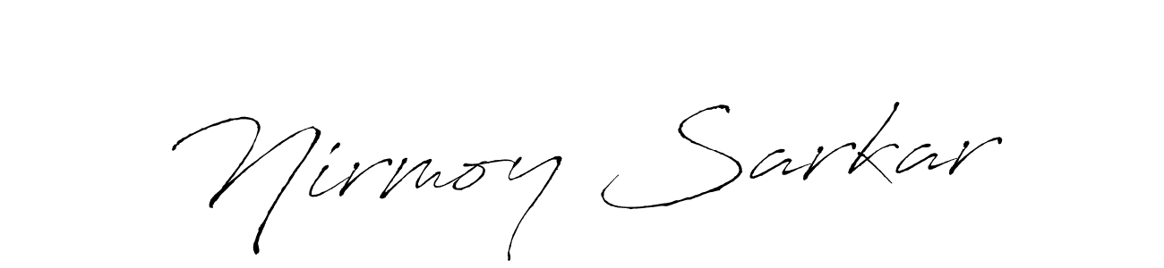 Design your own signature with our free online signature maker. With this signature software, you can create a handwritten (Antro_Vectra) signature for name Nirmoy Sarkar. Nirmoy Sarkar signature style 6 images and pictures png
