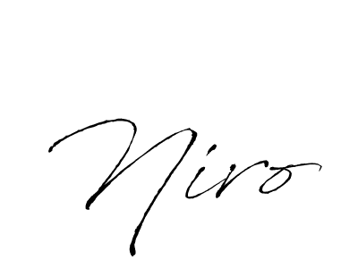 Niro stylish signature style. Best Handwritten Sign (Antro_Vectra) for my name. Handwritten Signature Collection Ideas for my name Niro. Niro signature style 6 images and pictures png