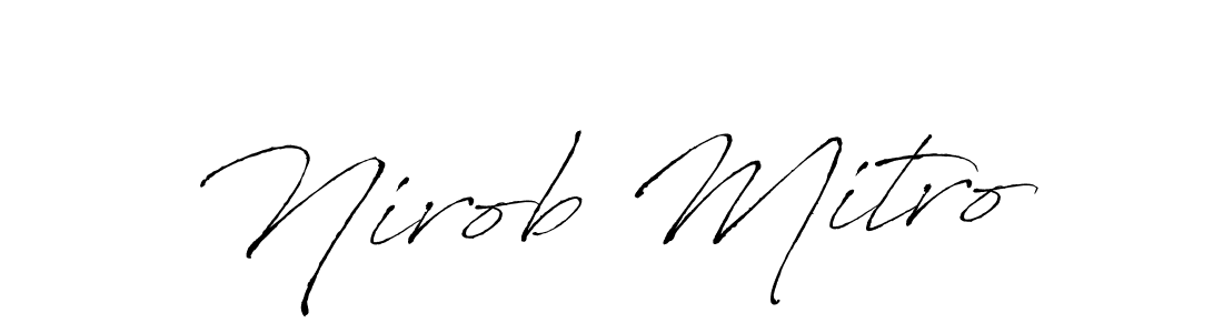 Antro_Vectra is a professional signature style that is perfect for those who want to add a touch of class to their signature. It is also a great choice for those who want to make their signature more unique. Get Nirob Mitro name to fancy signature for free. Nirob Mitro signature style 6 images and pictures png