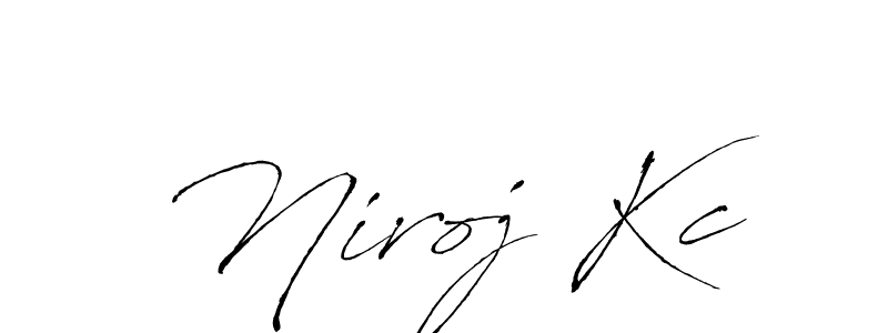 Design your own signature with our free online signature maker. With this signature software, you can create a handwritten (Antro_Vectra) signature for name Niroj Kc. Niroj Kc signature style 6 images and pictures png